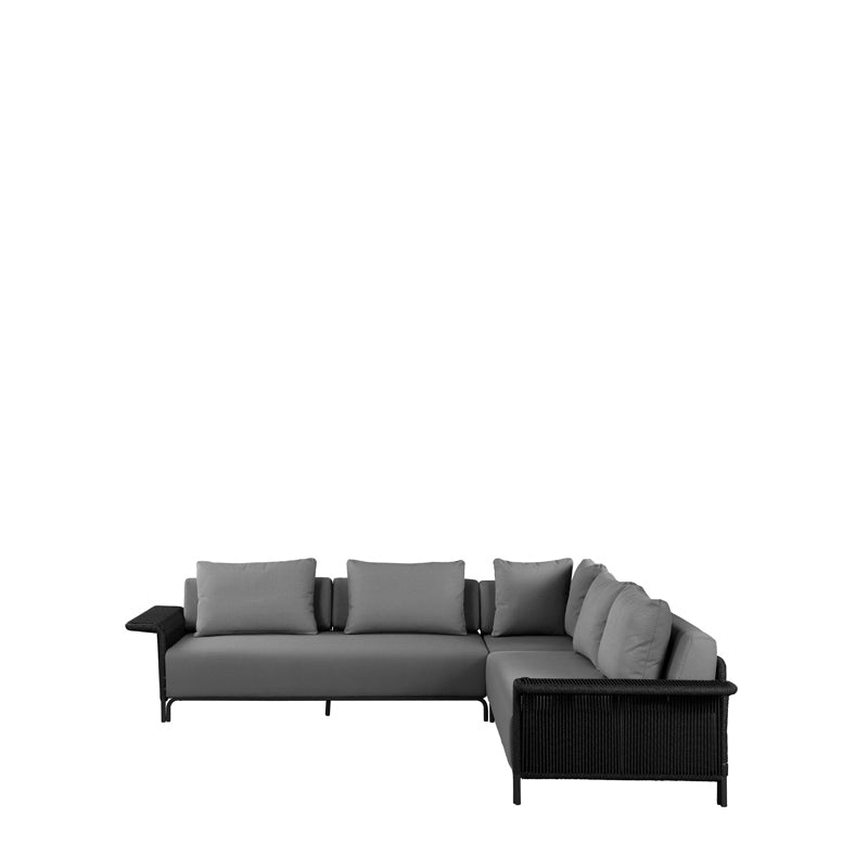 Hawaii 5 Seater Corner Sofa Set - Charcoal