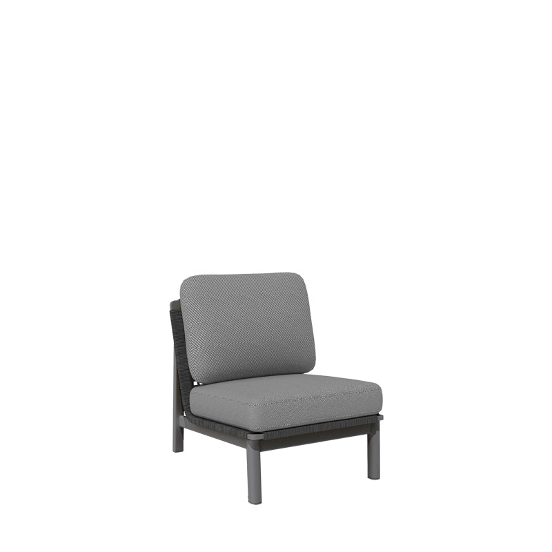 Lunar Middle Sofa - Charcoal