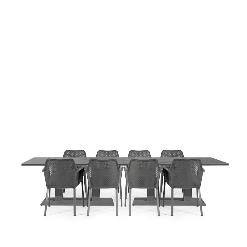 Matrix & Phoenix 10 Seater Dining Set - 2 x 200cm Table