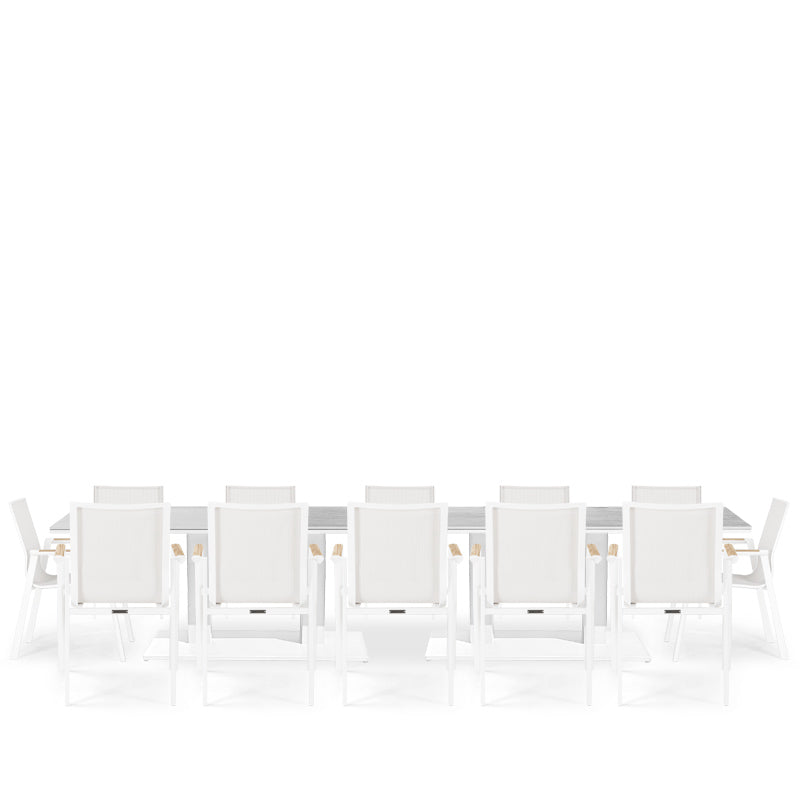 Aspen & Phoenix 10 Seater Dining Set - 2 x 200cm Table