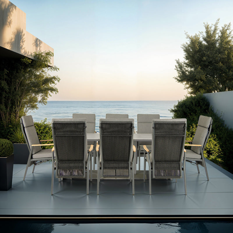 Gravity & Phoenix 8 Seater Dining Set - 200cm Table
