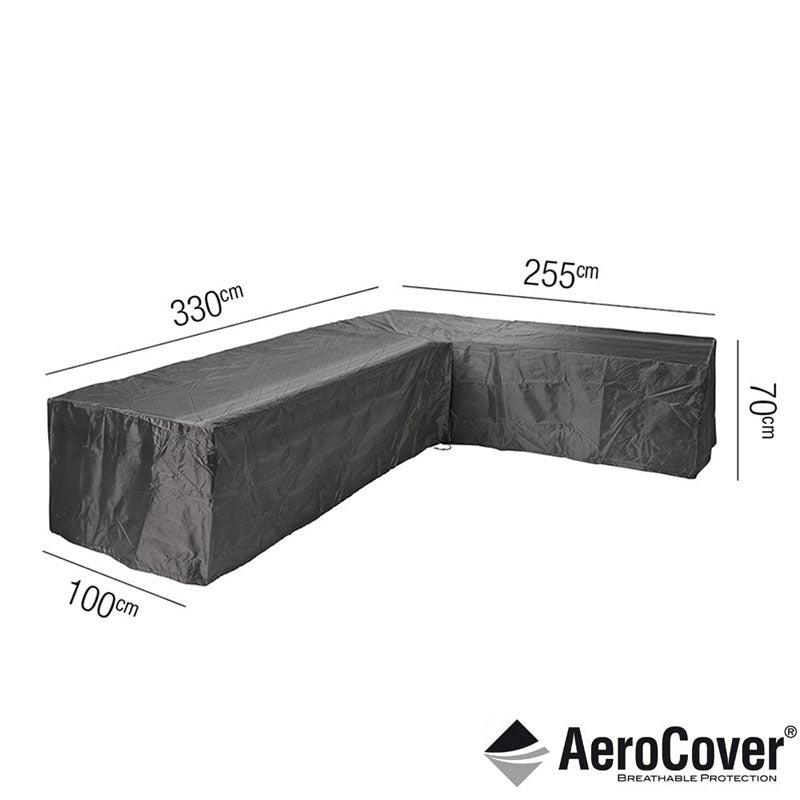 Aero Lounge Set Cover - H 70cm x W 330cm x L 255cm x D 100cm