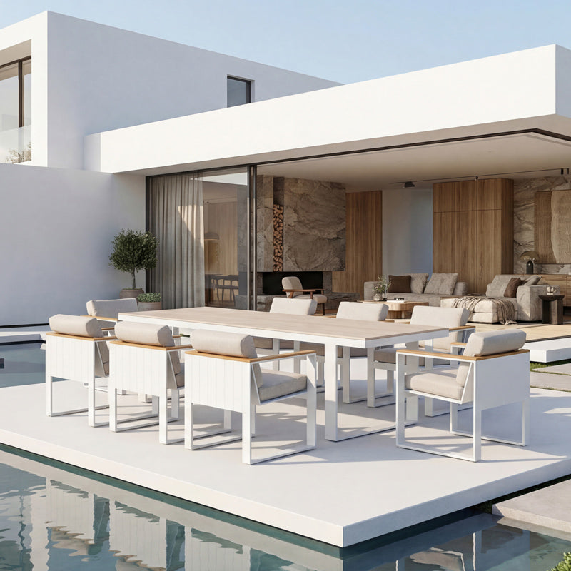 Cambusa 8 Seater Dining Set - 310cm Table