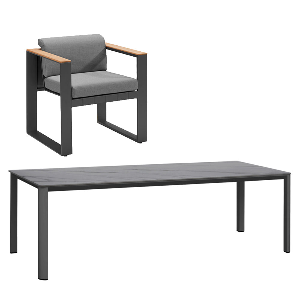 Cambusa & Apollo 6 Seater Dining Set - 240cm Table