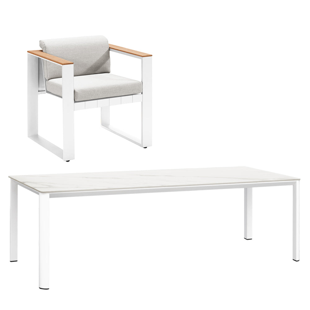Cambusa & Apollo 6 Seater Dining Set - 240cm Table