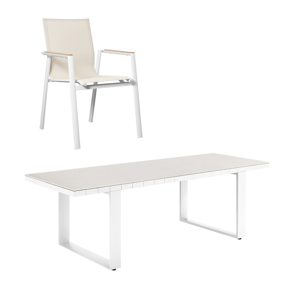 Aspen & Cambusa 6 Seater Dining Set - 240cm Table
