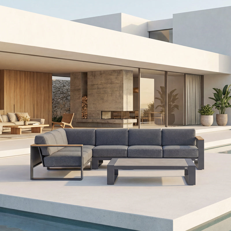 Cambusa 6 Seat Corner Sofa Set
