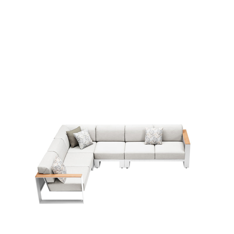 Cambusa 6 Seat Corner Sofa Set