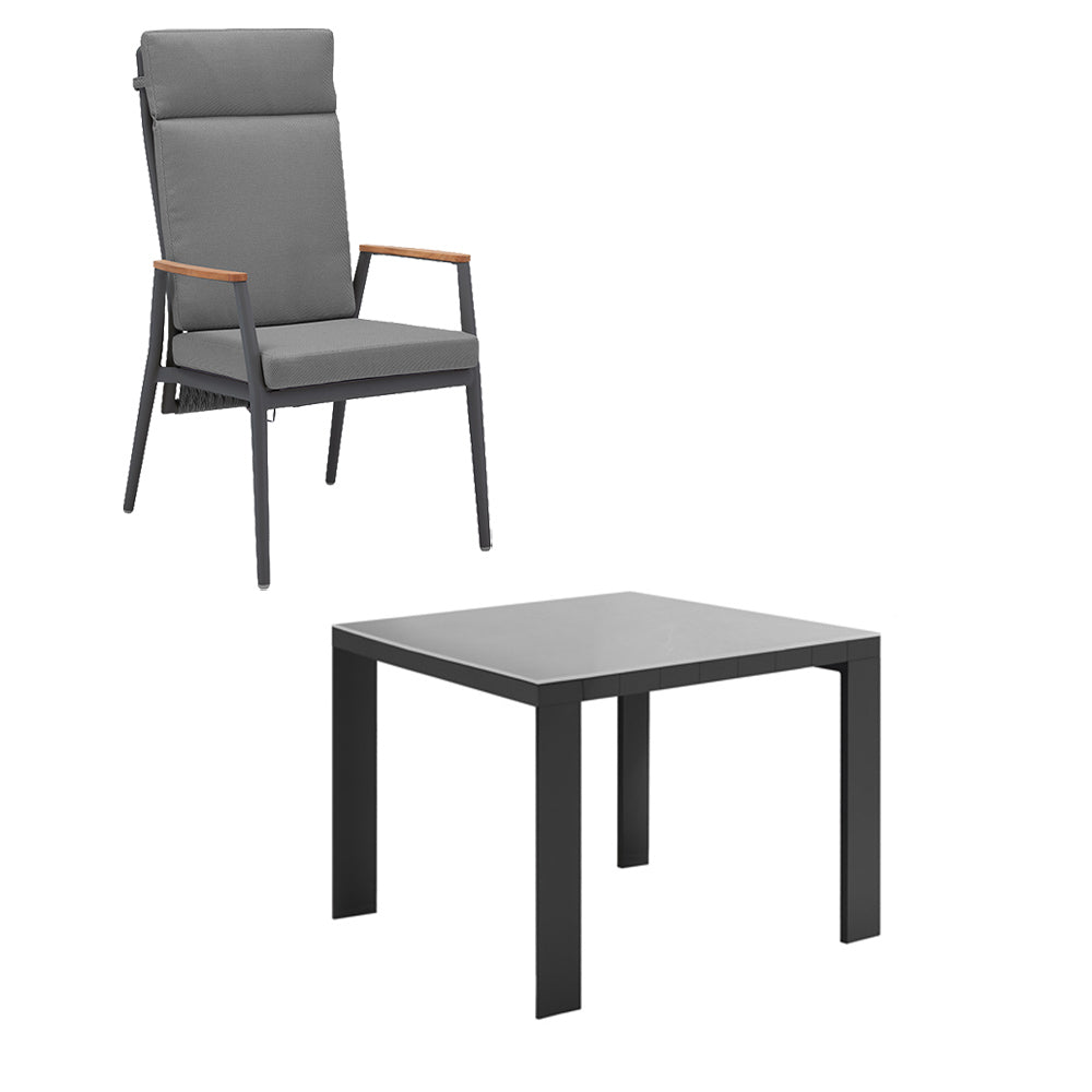 Gravity & Cambusa 4 Seater Dining Set - 100cm Table