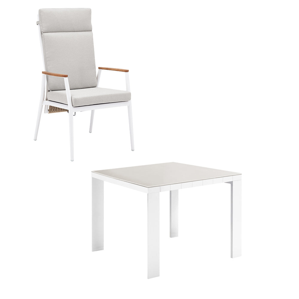 Gravity & Cambusa 4 Seater Dining Set - 100cm Table