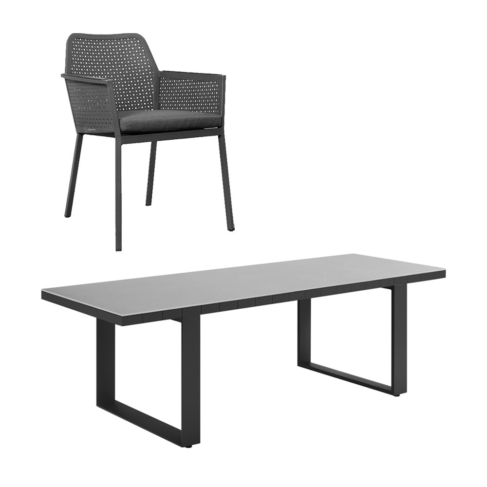 Matrix & Cambusa 6 Seater Dining Set - 240cm Table