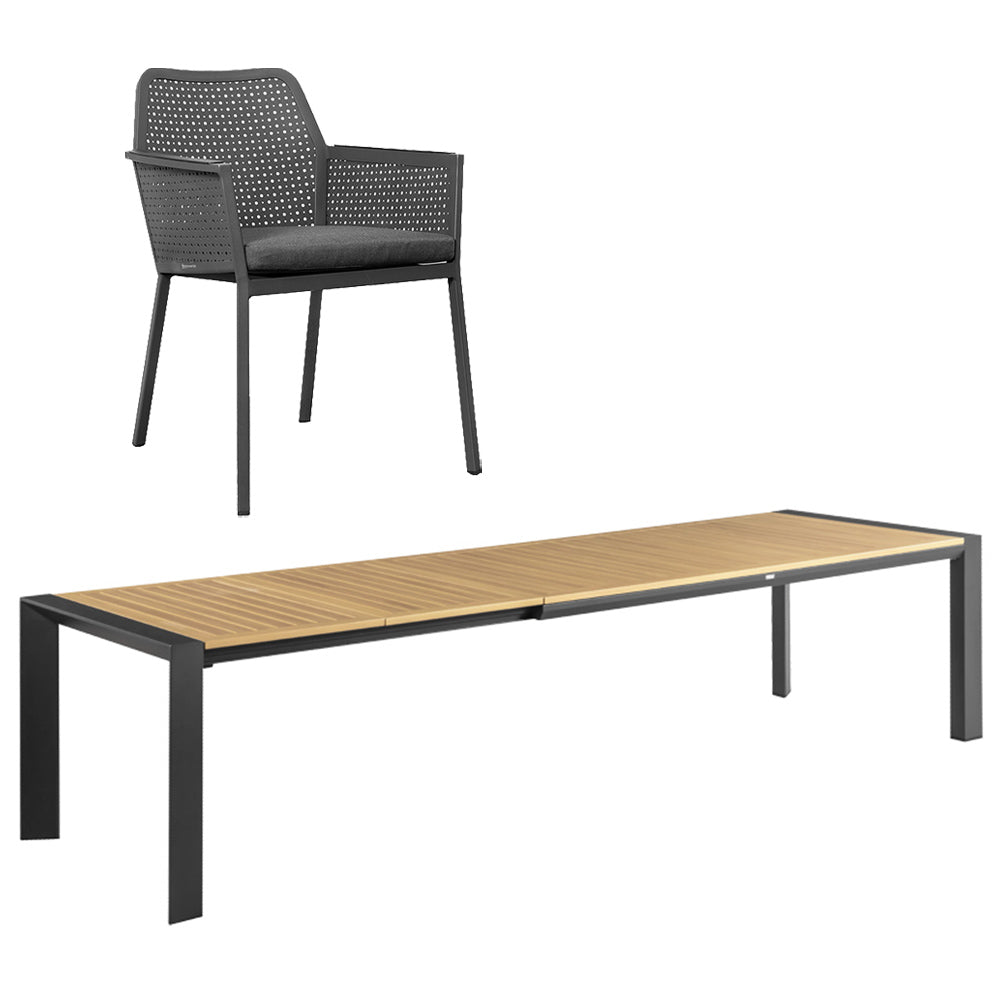 Matrix & Lumen 8 Seater Extending Dining Set - 340cm Table
