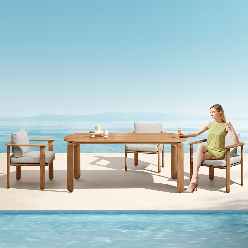 Pallisad 6 Seater Dining Set - 185cm Table