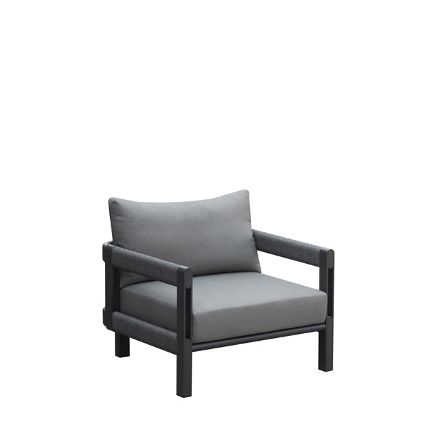 Paros 5 Seater Sofa Set - Charcoal