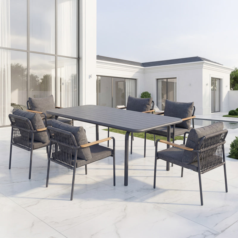 Patio 6 Seater Dining Set - 200cm Table