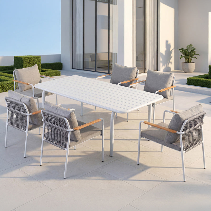 Patio 6 Seater Dining Set - 200cm Table
