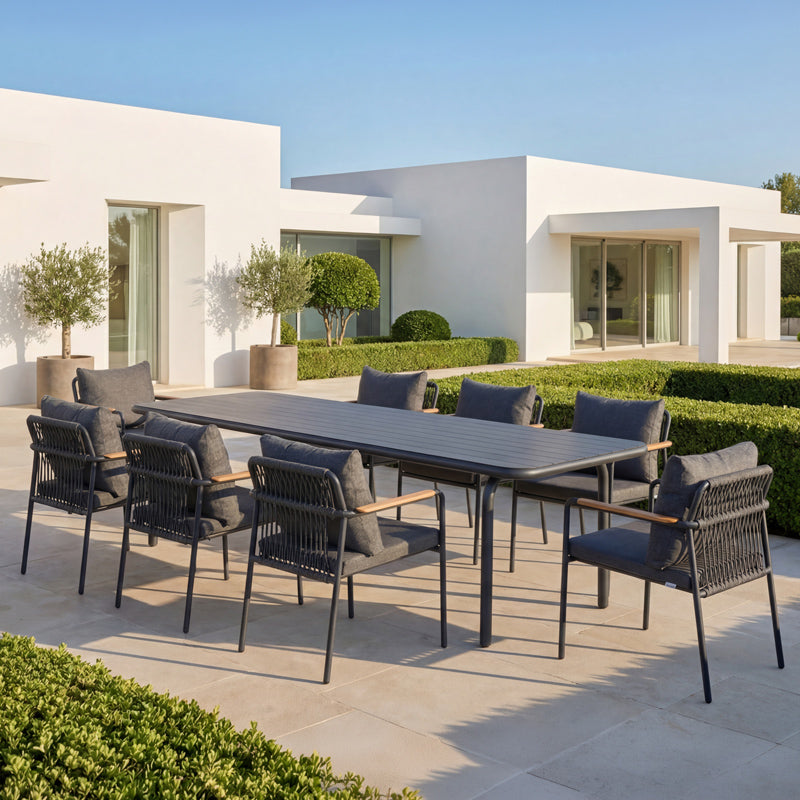 Patio 8 Seater Dining Set - 280cm Table