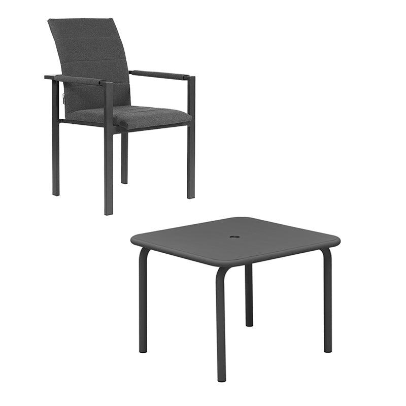 Arabian & Patio 4 Seater Dining Set - 100cm Table