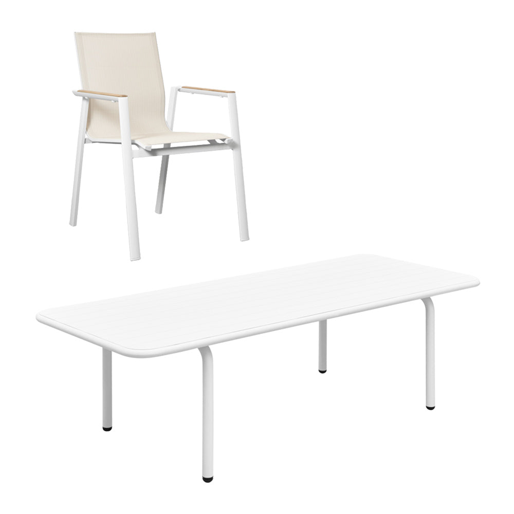 Aspen & Patio 6 Seater Dining Set - 200cm Table