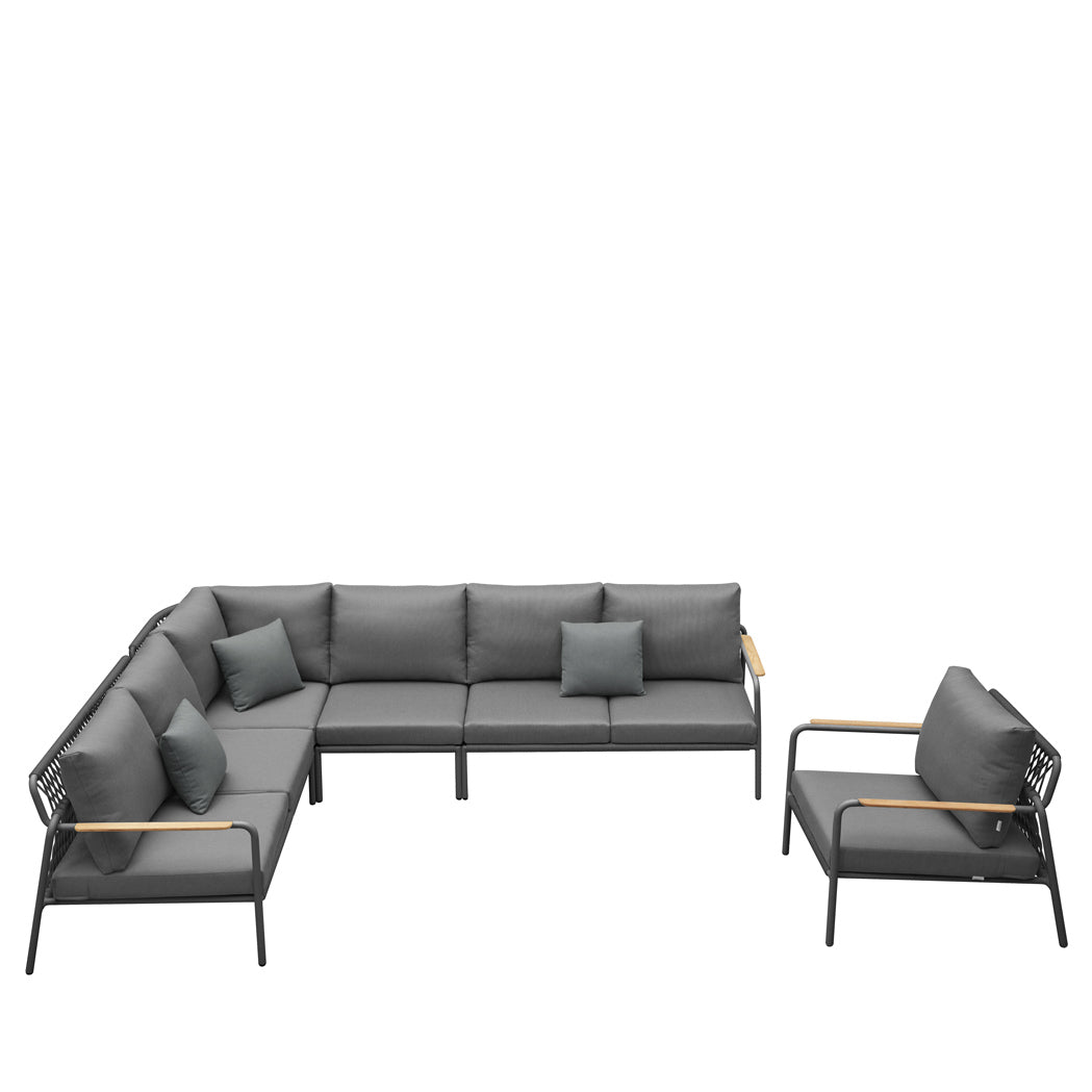 Patio 7 Seater Corner Sofa Set