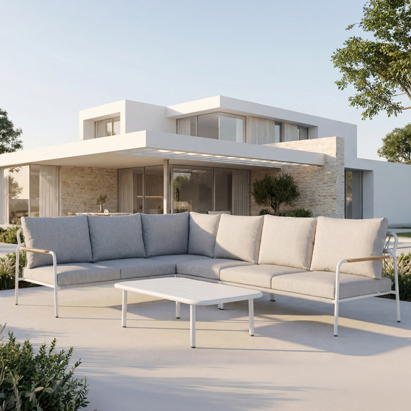 Patio 6 Seater Corner Sofa Set