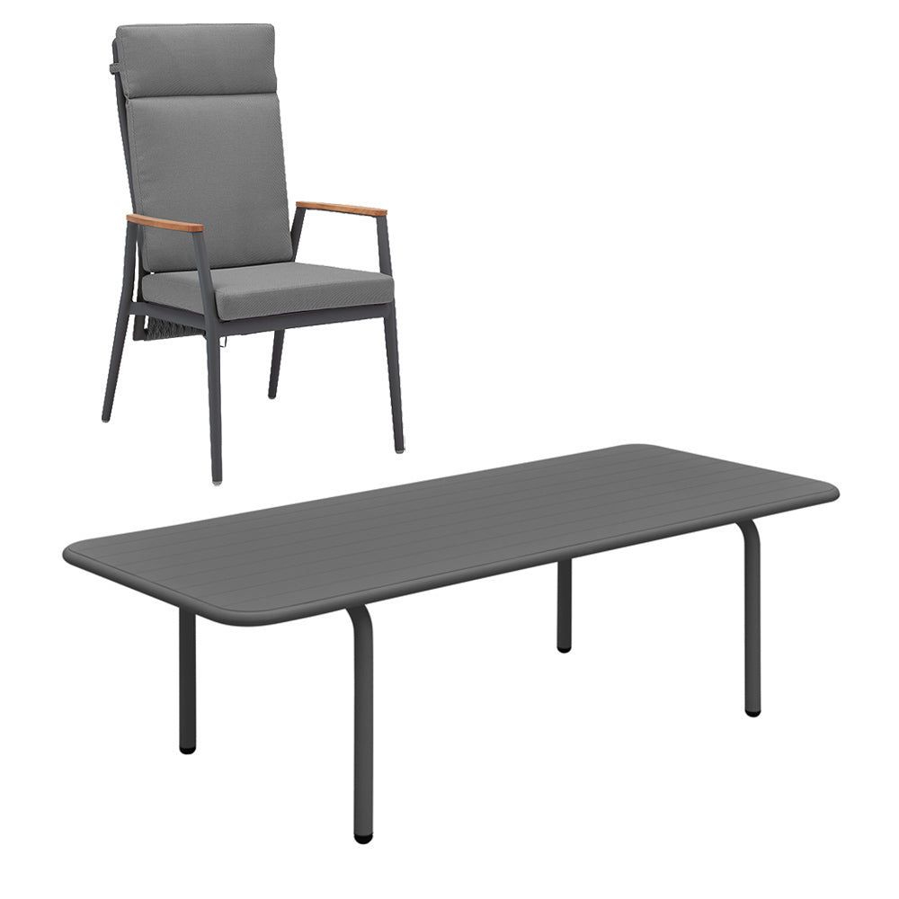 Gravity & Patio 6 Seater Dining Set - 200cm Table