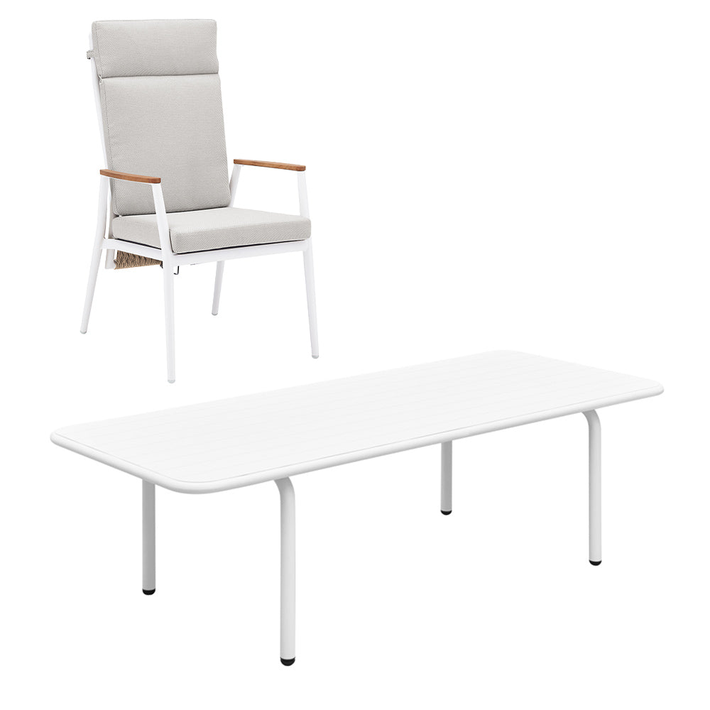 Gravity & Patio 6 Seater Dining Set - 200cm Table