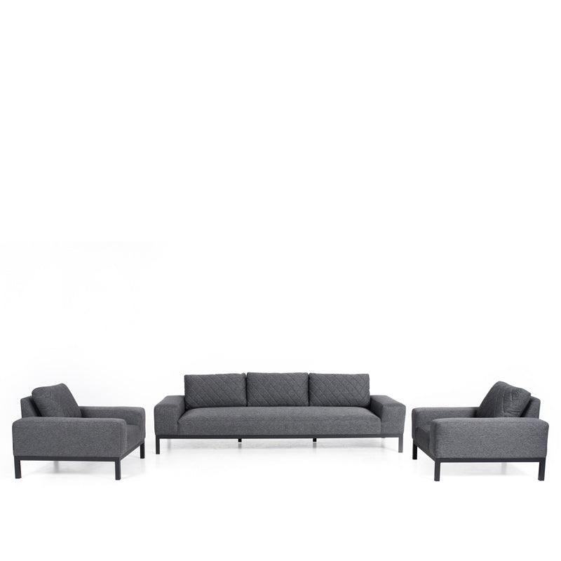Regency 5 Seater Sofa Set - Charcoal